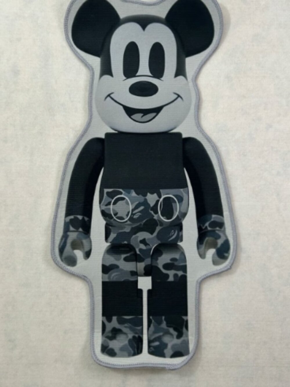 Mickey Mouse Bearbrick Style Design Shaped Accent Floor Rug Mat Hypebeast